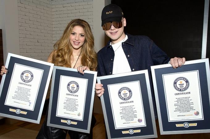 Shakira y Bizarrap rompen cuatro Récord Guinness con "Bzrp music sessions, vol. 53"